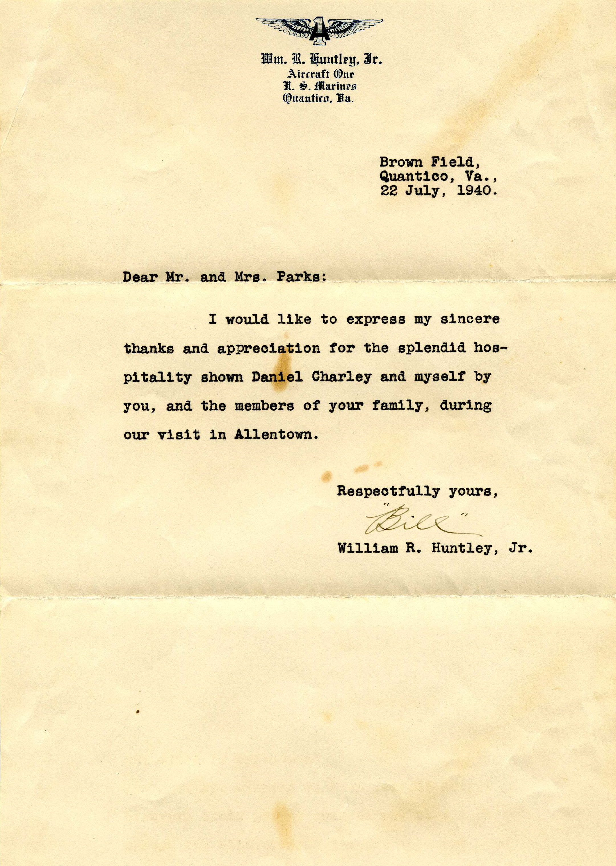 Thank You note